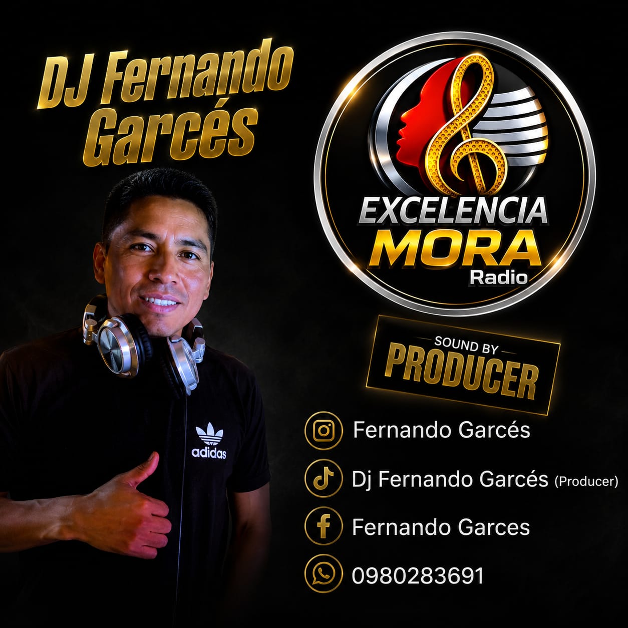 DJ Fernando Garcés equipo de Mora Radio Online