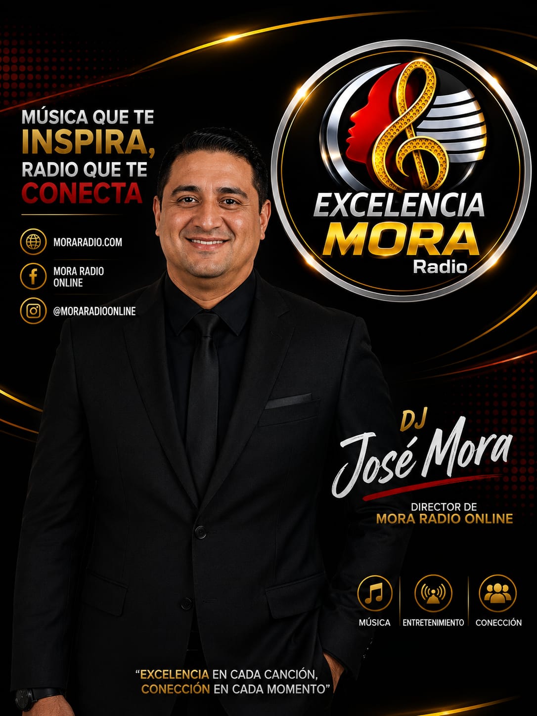 José Mora Toledo fundador y director de Mora Radio Online