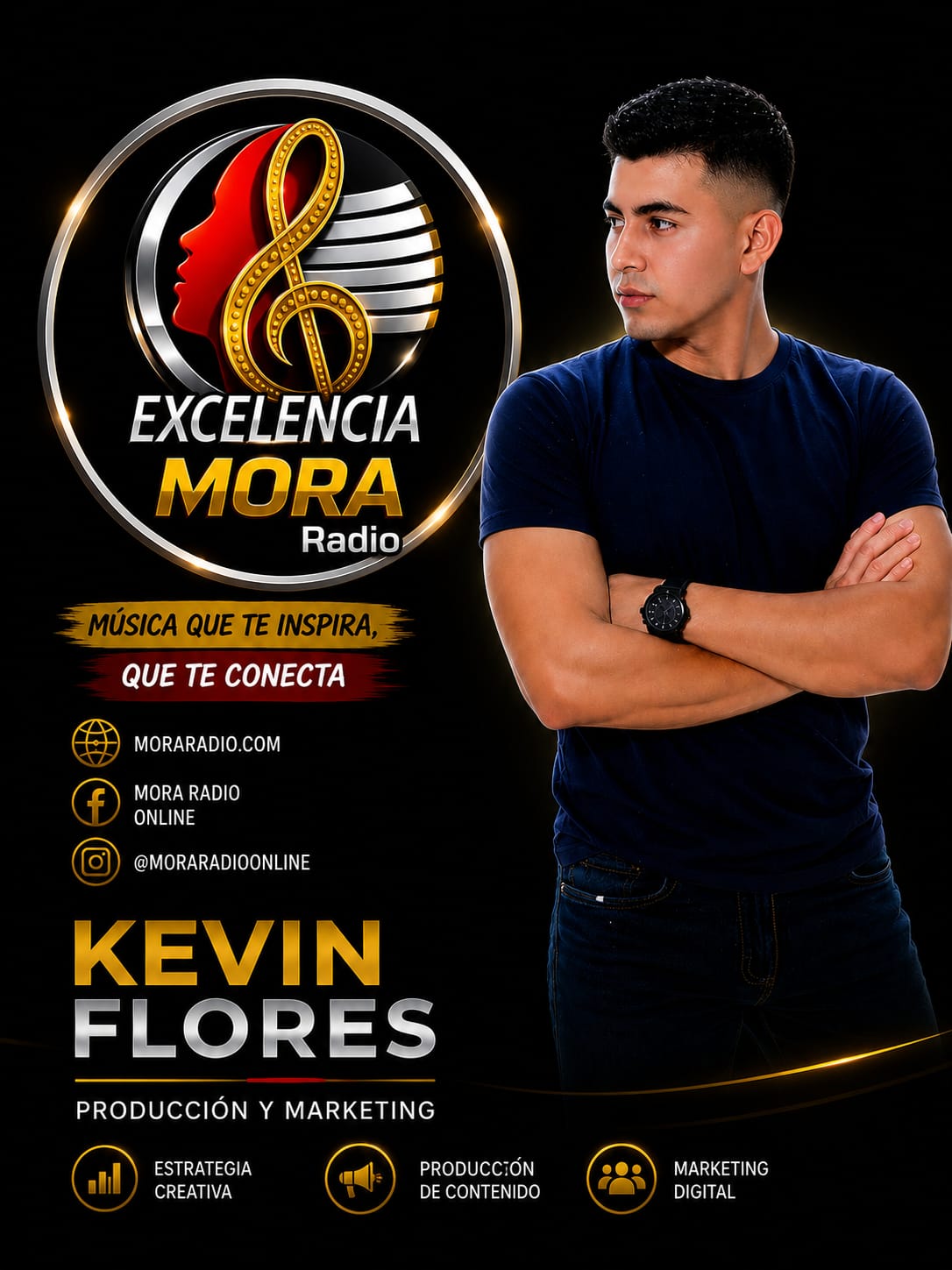 Kevin Flores equipo de Mora Radio Online