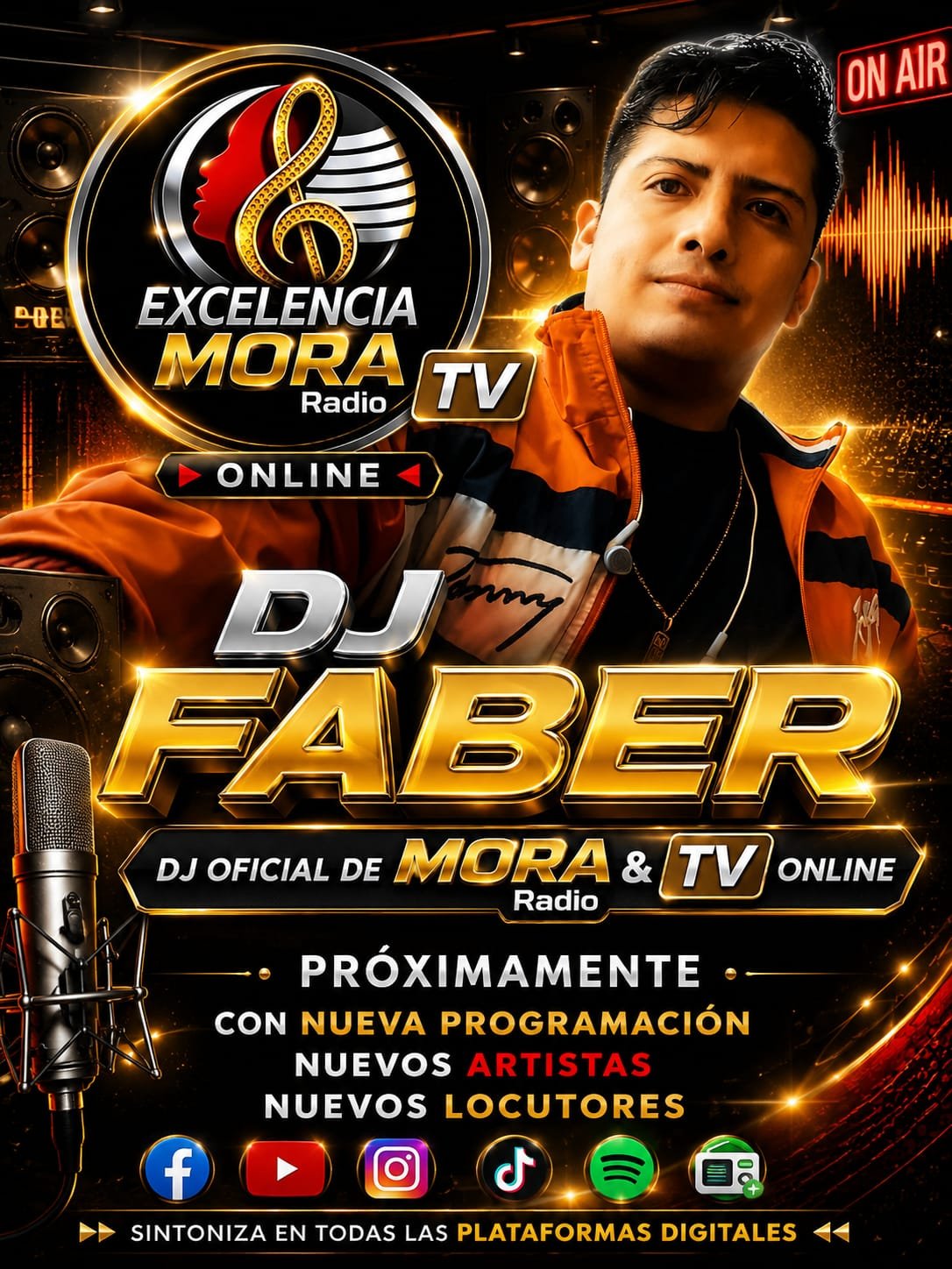 DJ Faber, DJ del programa Traveseando en Mora Radio Online